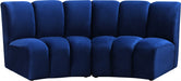 Meridian Furniture - Infinity Modular Sofa in Navy - 638Navy-2PC - GreatFurnitureDeal