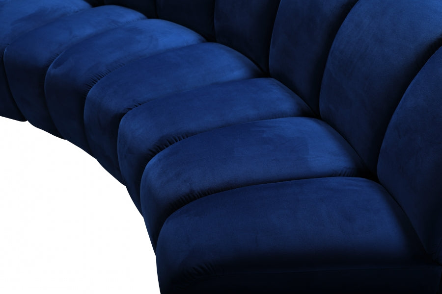 Meridian Furniture - Infinity Modular Sofa in Navy - 638Navy-3PC - GreatFurnitureDeal