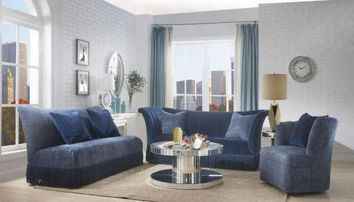 Acme Furniture - Kaffir 2 Piece Sofa Set in Dark Blue - 53270-2SET - GreatFurnitureDeal