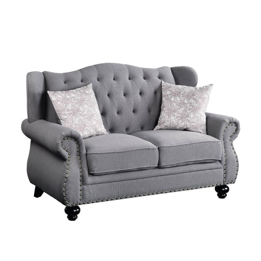 Acme Furniture - Hannes Loveseat in Gray - 53281 - GreatFurnitureDeal