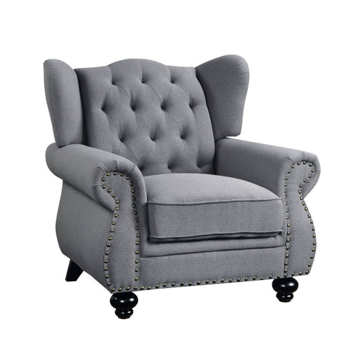 Acme Furniture - Hannes Chair in Gray - 53282 - GreatFurnitureDeal