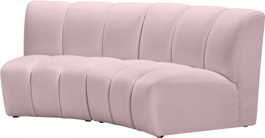 Meridian Furniture - Infinity Modular Sofa in Pink - 638Pink-2PC - GreatFurnitureDeal