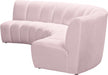 Meridian Furniture - Infinity Modular Sofa in Pink - 638Pink-3PC - GreatFurnitureDeal