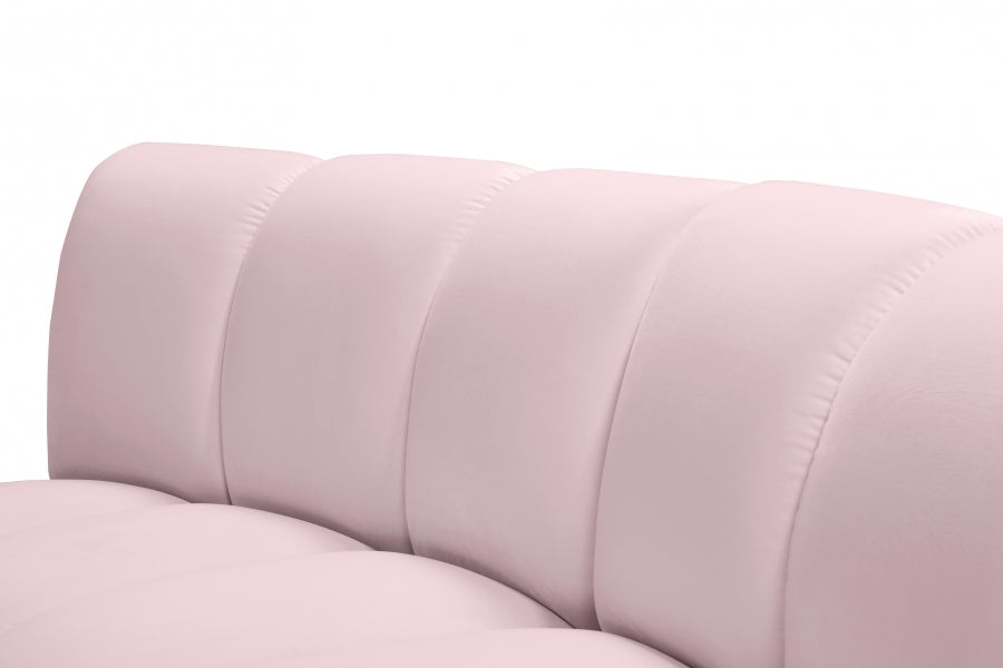 Meridian Furniture - Infinity Modular 6 Piece Sectional in Pink - 638Pink-6PC - GreatFurnitureDeal