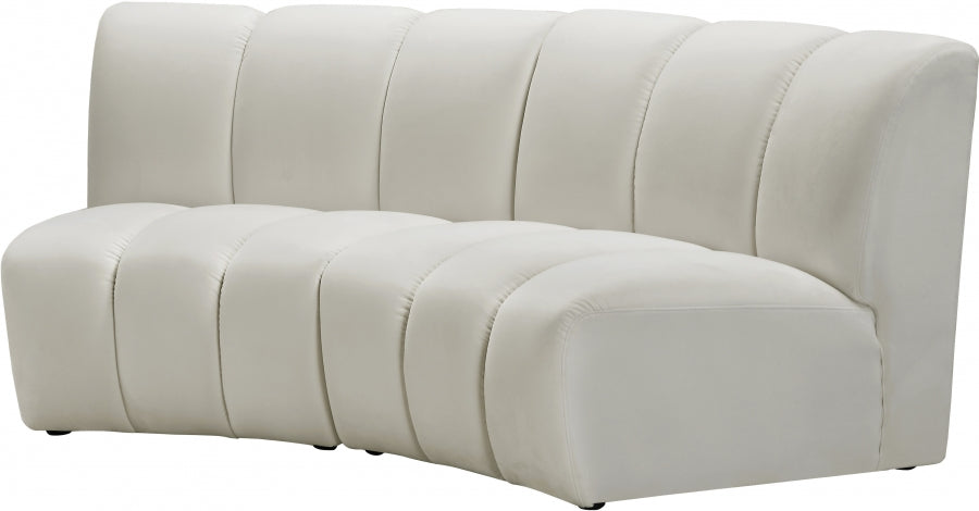 Meridian Furniture - Infinity Modular Sofa in Cream - 638Cream-2PC - GreatFurnitureDeal