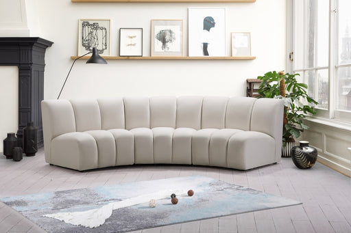 Meridian Furniture - Infinity Modular Sofa in Cream - 638Cream-3PC - GreatFurnitureDeal