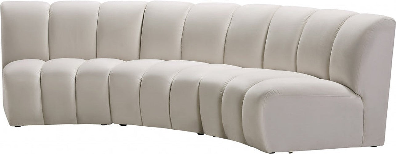 Meridian Furniture - Infinity Modular Sofa in Cream - 638Cream-3PC - GreatFurnitureDeal