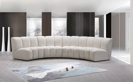 Meridian Furniture - Infinity Modular 4 Piece Sectional in Cream - 638Cream-4PC - GreatFurnitureDeal