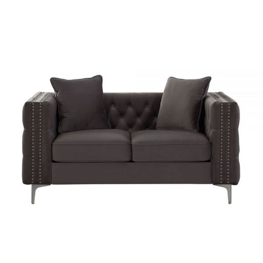 Acme Furniture - Gillian II Loveseat w-2 Pillows in Dark Gray - 53388 - GreatFurnitureDeal