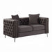 Acme Furniture - Gillian II Loveseat w-2 Pillows in Dark Gray - 53388 - GreatFurnitureDeal