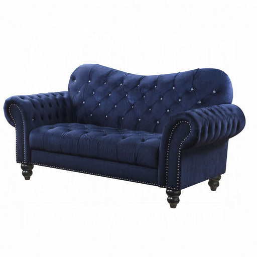 Acme Furniture - Iberis Loveseat in Navy - 53407 - GreatFurnitureDeal