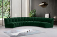 Meridian Furniture - Infinity Modular 5 Piece Sectional in Green - 638Green-5PC - GreatFurnitureDeal
