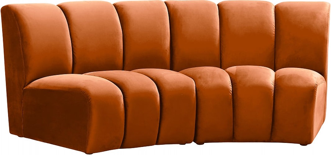 Meridian Furniture - Infinity Modular Sofa in Cognac - 638Cognac-2PC - GreatFurnitureDeal