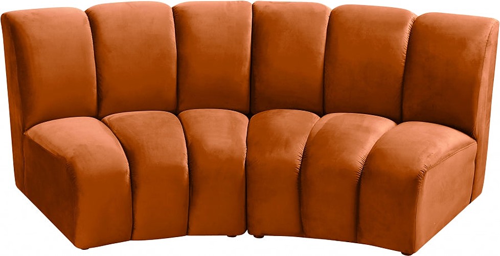 Meridian Furniture - Infinity Modular Sofa in Cognac - 638Cognac-2PC - GreatFurnitureDeal