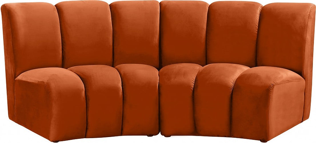 Meridian Furniture - Infinity Modular Sofa in Cognac - 638Cognac-2PC - GreatFurnitureDeal