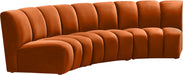 Meridian Furniture - Infinity Modular Sofa in Cognac - 638Cognac-3PC - GreatFurnitureDeal