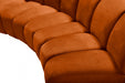 Meridian Furniture - Infinity Modular 6 Piece Sectional in Cognac - 638Cognac-6PC - GreatFurnitureDeal