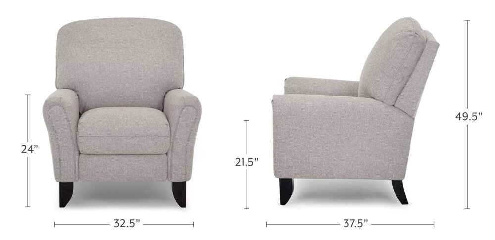Franklin Furniture - Winslow 2 Way Hi Leg Recliner-Comfort Grid Seating - 534(3525-07) - GreatFurnitureDeal