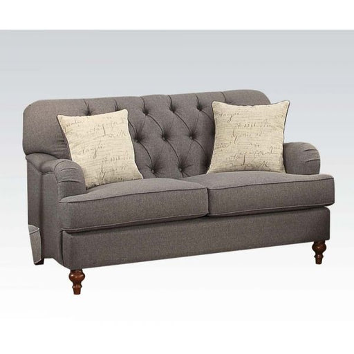 Acme Furniture - Alianza Dark Gray Fabric 3 Piece Living Room Set - 53690-91-92 - GreatFurnitureDeal