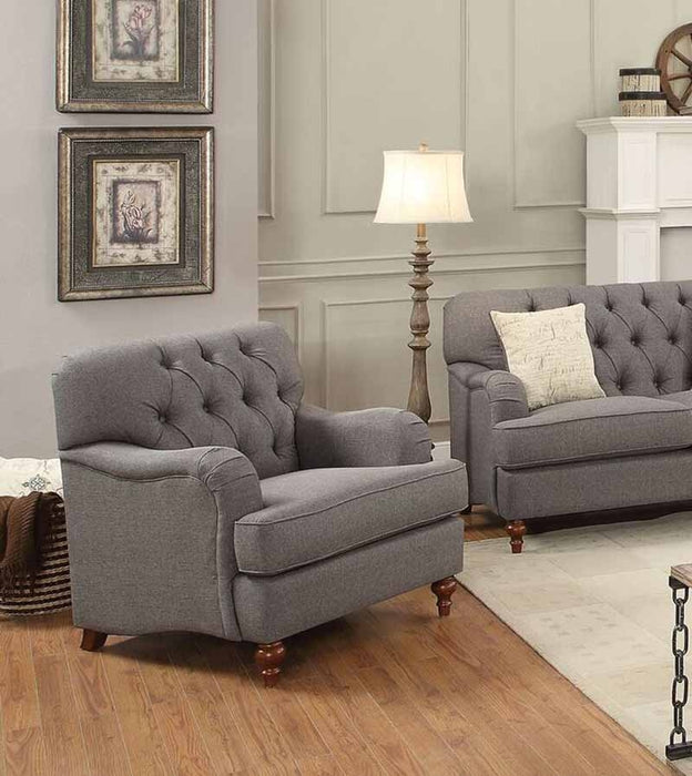 Acme Furniture - Alianza Dark Gray Fabric Chair - 53692