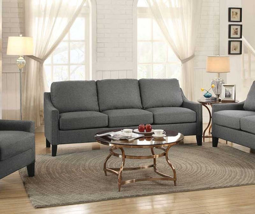 Acme Furniture - Zapata Gray Linen Sofa - 53755 - GreatFurnitureDeal