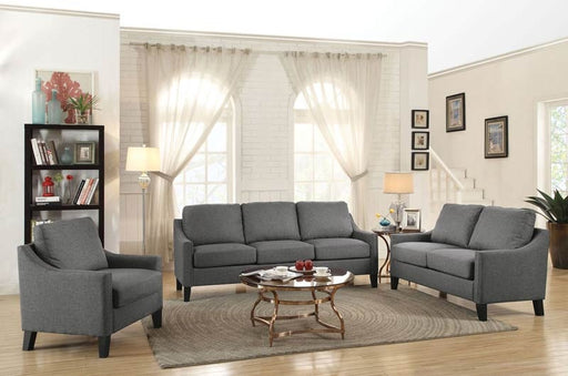 Acme Furniture - Zapata Gray Linen 2 Piece Sofa Set - 53755-56 - GreatFurnitureDeal