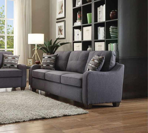 Acme Furniture - Cleavon II Gray Linen Sofa - 53790 - GreatFurnitureDeal