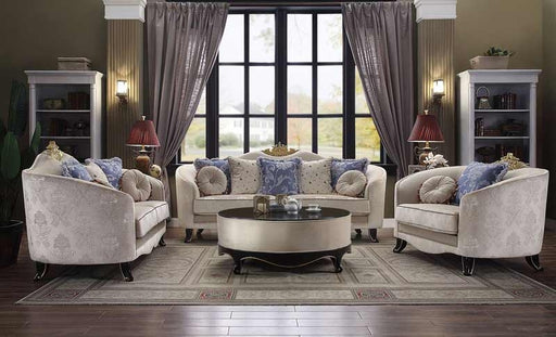 Acme Furniture - Sheridan Cream Fabric 2 Piece Sofa Set - 53945-46 - GreatFurnitureDeal