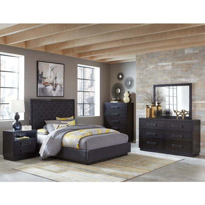Homelegance - Larchmont Charcoal Queen Bed - 5424-1