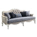 Acme Furniture - Ciddrenar 3 Piece Living Room Set in Fabric & White Finish - 54310-11-12 - GreatFurnitureDeal