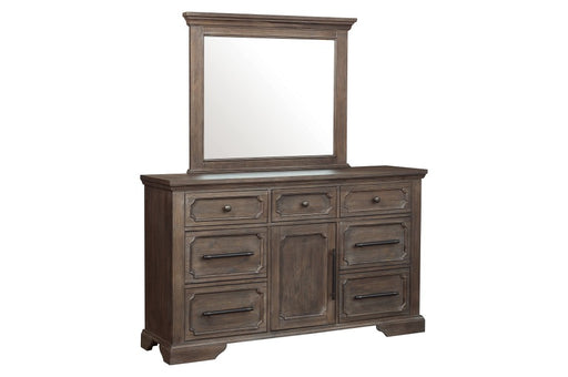 Homelegance - Toulon Dresser with Mirror in Distressed Dark Oak - 5438-DM - GreatFurnitureDeal