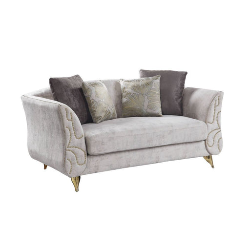 Acme Furniture - Wilder Loveseat w-4 Pillows, Beige Fabric - 54431-L - GreatFurnitureDeal