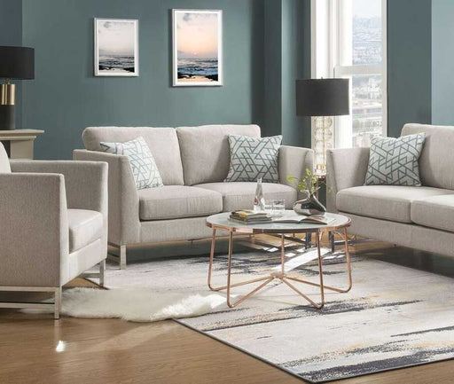 Acme Furniture - Varali Beige Linen Loveseat - 54551 - GreatFurnitureDeal