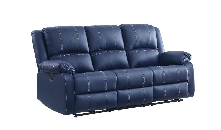 Acme Furniture - Zuriel Power Motion Sofa in Blue - 54615 - GreatFurnitureDeal