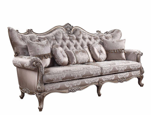 Acme Furniture - Jayceon Sofa w-5 Pillows, Fabric & Champagne - 54865 - GreatFurnitureDeal