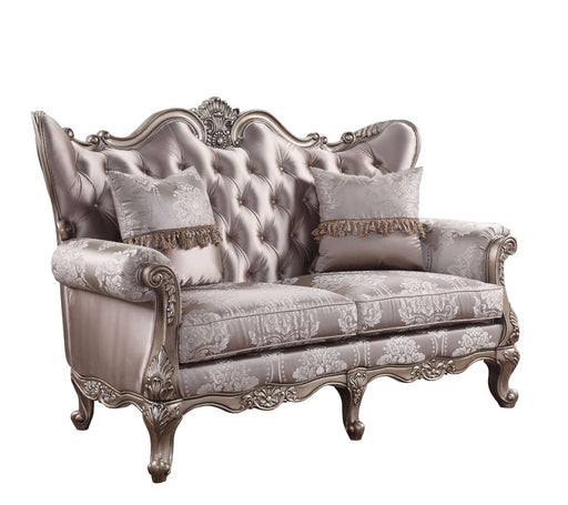 Acme Furniture - Jayceon Loveseat w-2 Pillows, Fabric & Champagne - 54866 - GreatFurnitureDeal