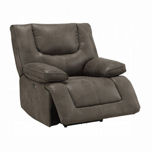 Acme Furniture - Harumi Recliner (Power Motion) in Gray - 54897 - GreatFurnitureDeal