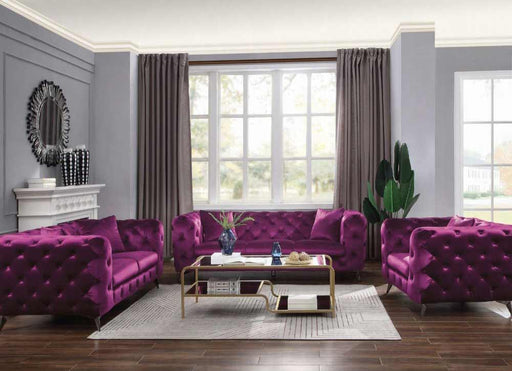 Acme Furniture - Atronia 2 Piece Sofa Set in Purple - 54905-2SET - GreatFurnitureDeal