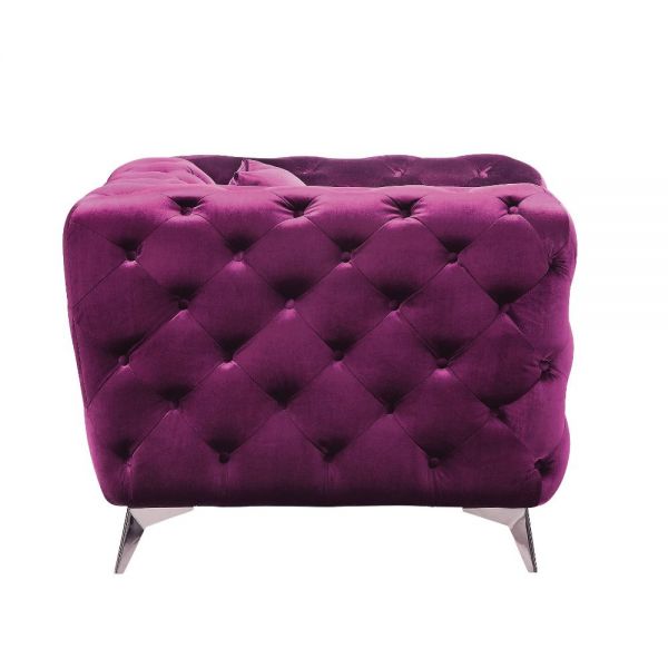 Acme Furniture - Atronia 3 Piece Living Room Set in Purple - 54905-3SET