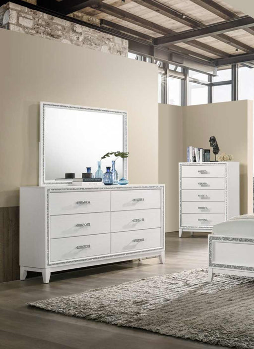 Acme Furniture - Haiden Dresser with Mirror Set in White - 28455-54 - GreatFurnitureDeal