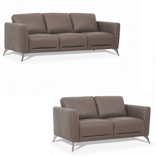 Acme Furniture - Malaga 2 Piece Sofa Set in Taupe - 55000-01 - GreatFurnitureDeal