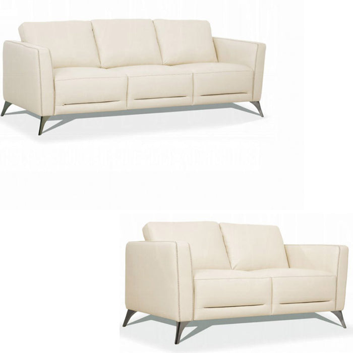 Acme Furniture - Malaga 2 Piece Sofa Set in Cream - 55005-06 - GreatFurnitureDeal