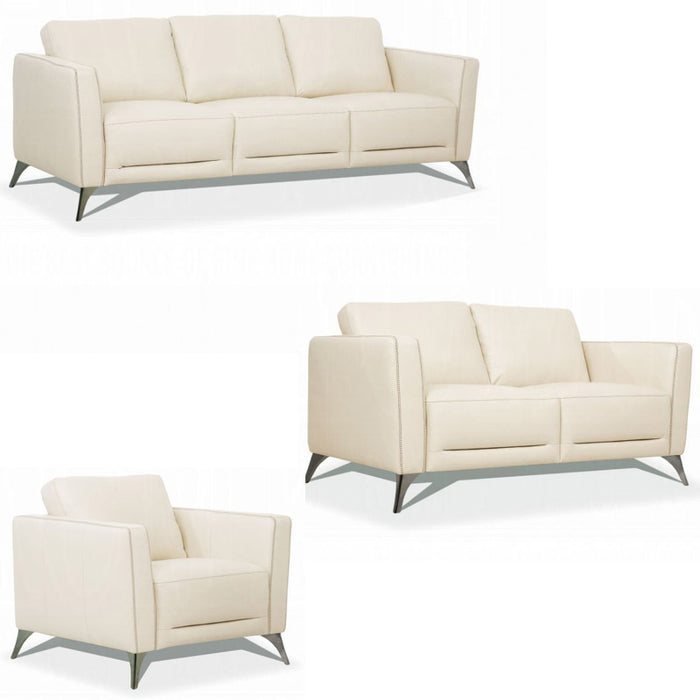 Acme Furniture - Malaga 3 Piece Living Room Set in Cream - 55005-06-07 - GreatFurnitureDeal