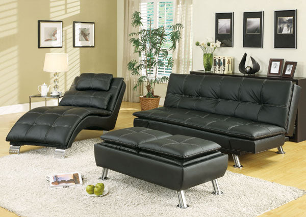Coaster Furniture - Black Chaise - 550075