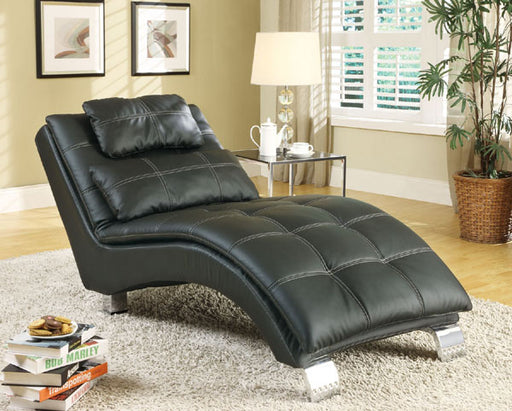 Coaster Furniture - Black Chaise - 550075 - GreatFurnitureDeal