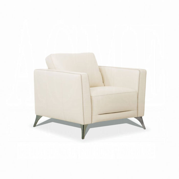 Acme Furniture - Malaga Chair in Cream - 55007 - GreatFurnitureDeal