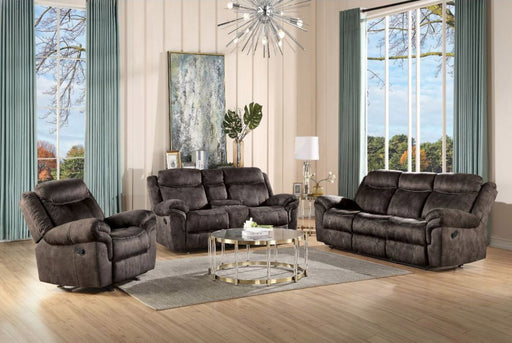 Acme Furniture - Zubaida 3 Piece Reclining Living Room Set in Chocolate - 55020-21-22 - GreatFurnitureDeal