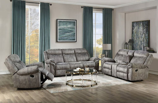Acme Furniture - Zubaida 2 Piece Reclining Sofa Set in Gray - 55025-26 - GreatFurnitureDeal