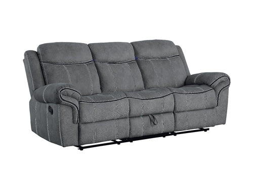 Acme Furniture - Zubaida Reclining Sofa in Gray - 55025 - GreatFurnitureDeal