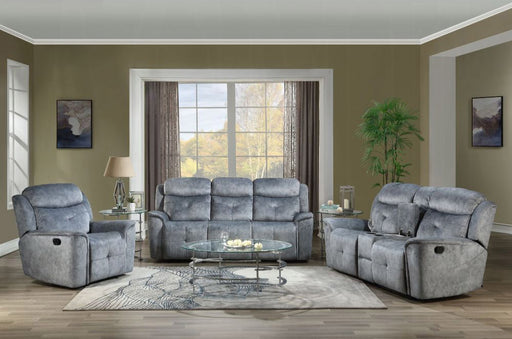 Acme Furniture - Mariana 3 Piece Reclining Living Room Set in Silver Gray - 55030-31-32 - GreatFurnitureDeal